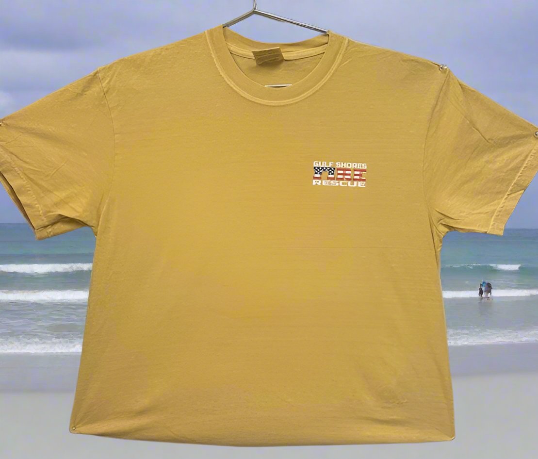 Adult Mustard Comfort Color Fire T-Shirt