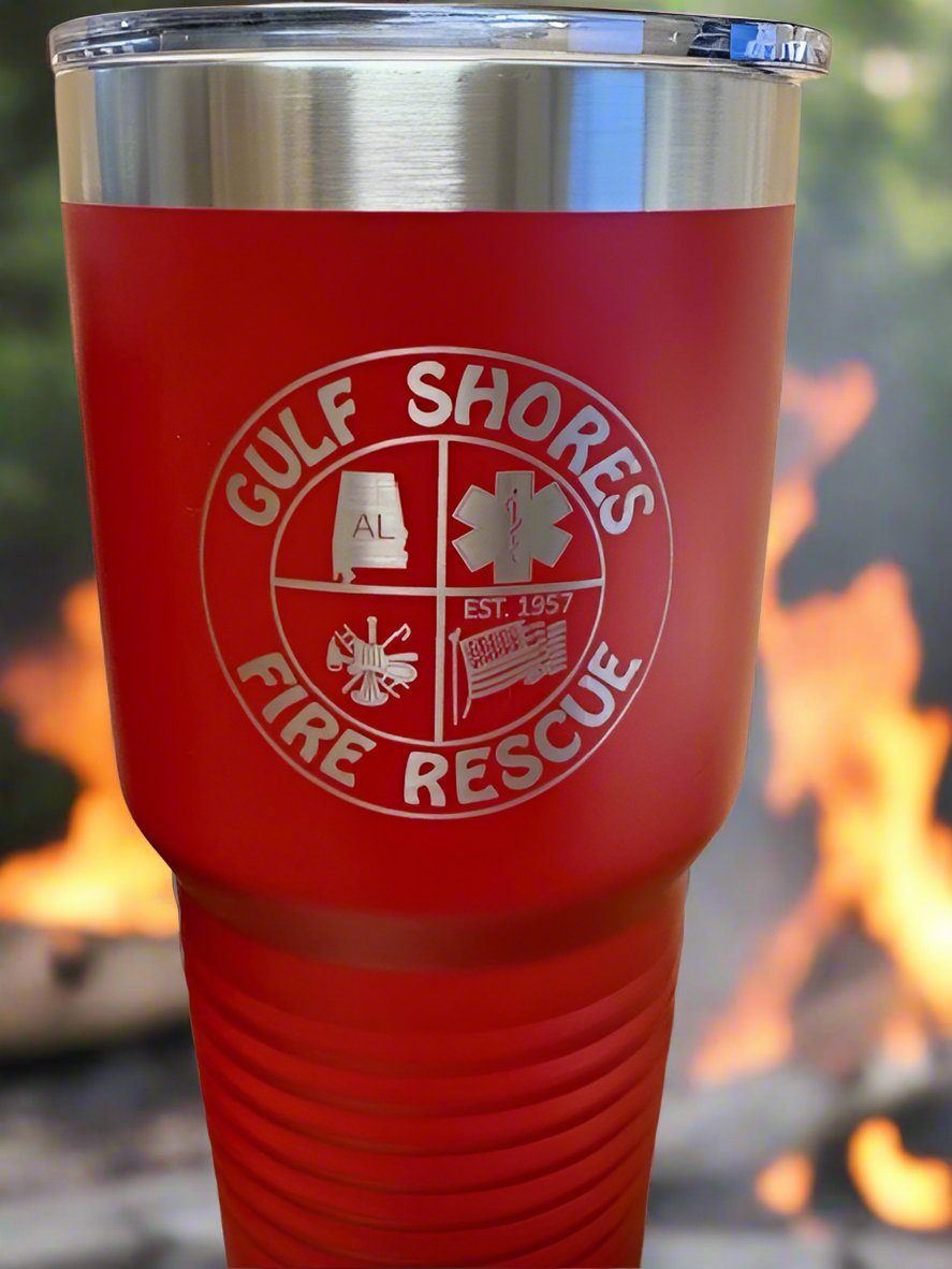 30 oz. Gulf Shores Fire Rescue Stainless Tumblers