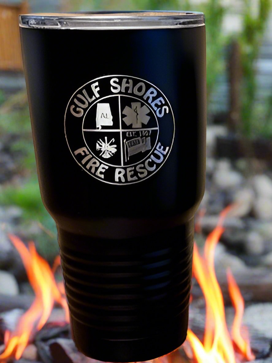 30 oz. Gulf Shores Fire Rescue Stainless Tumblers
