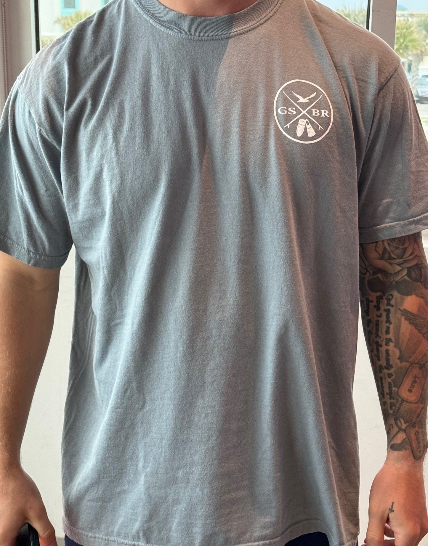 Adult Granite Comfort Colors Gulf Shores Beach Rescue T-Shirt