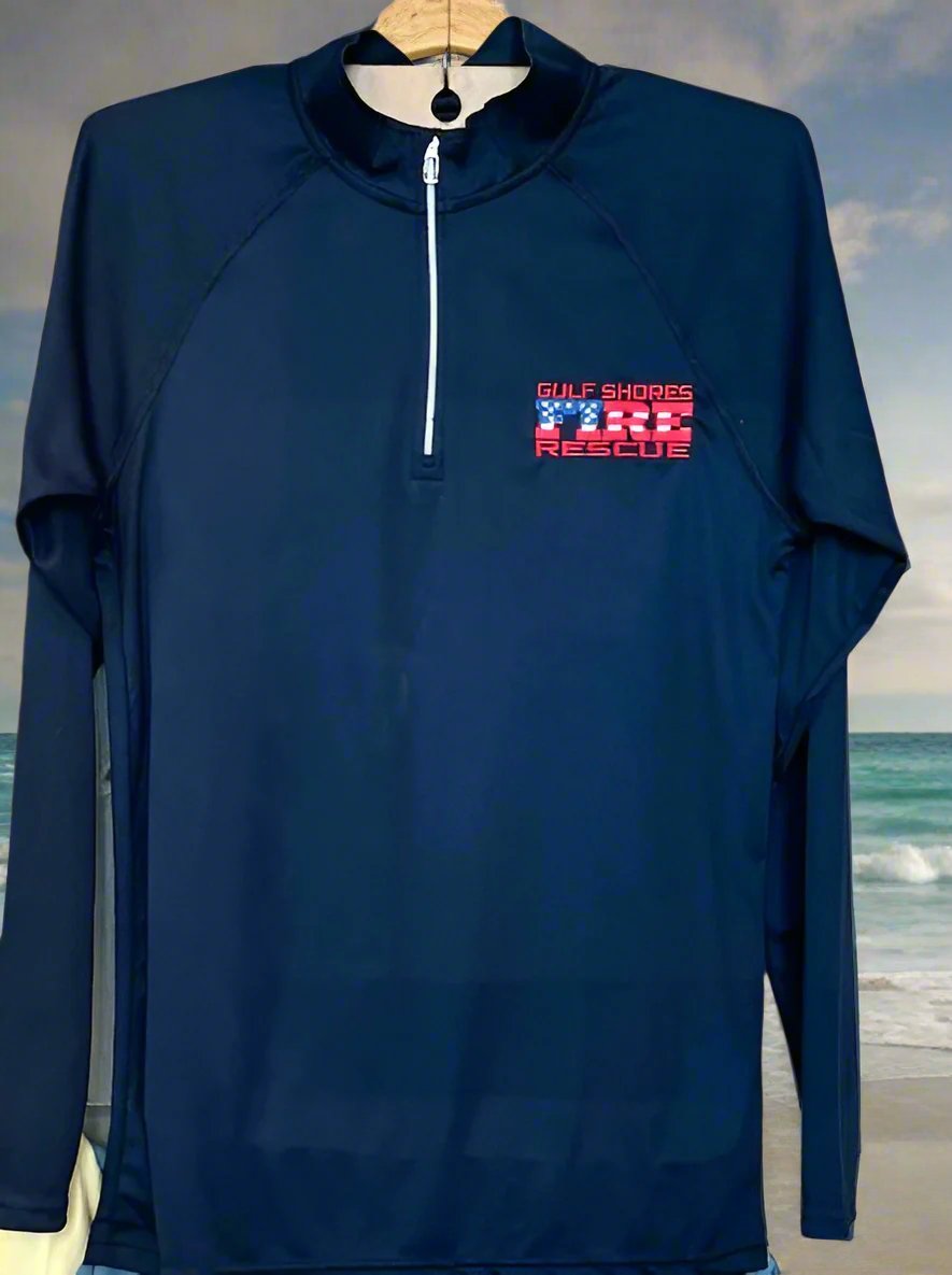 Adult GSFR Navy Quarter Zip Dry-Fit