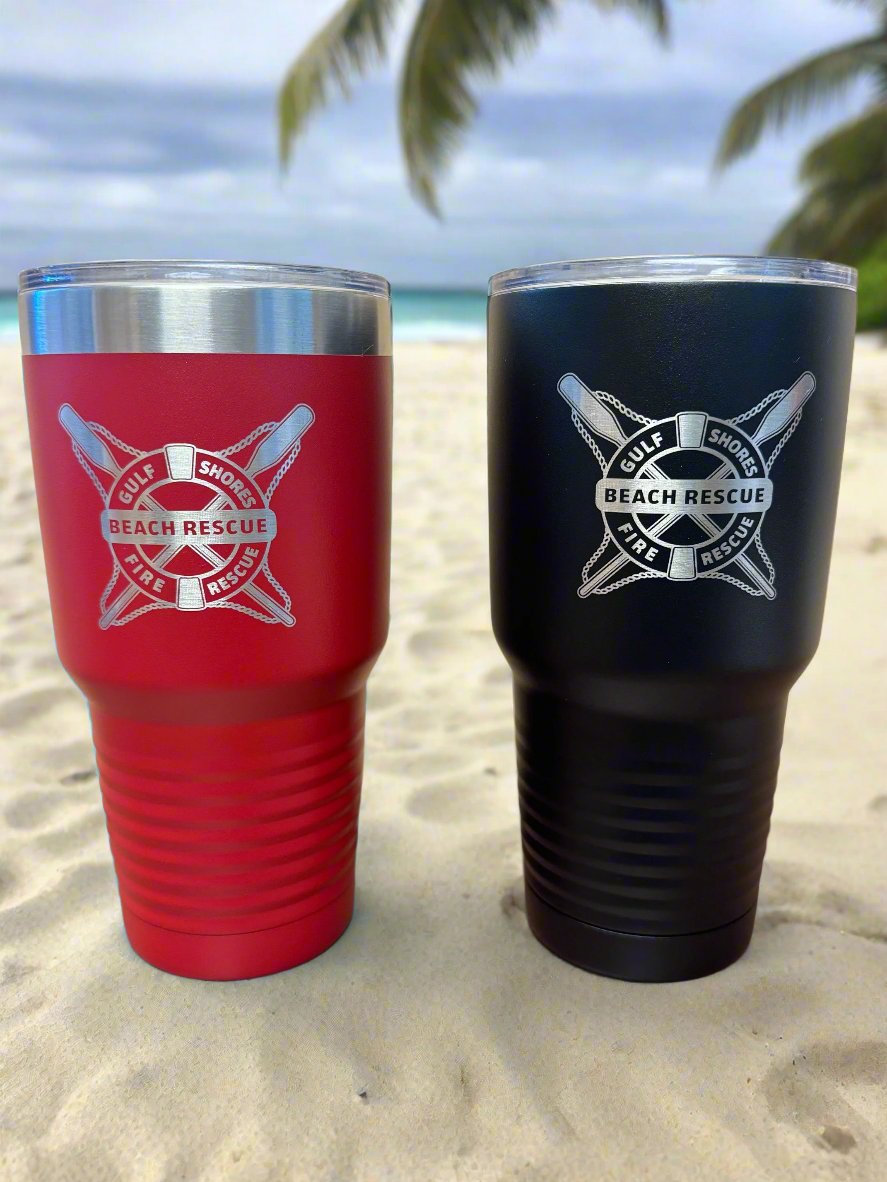 30 oz. Gulf Shores Beach Rescue Stainless Tumblers