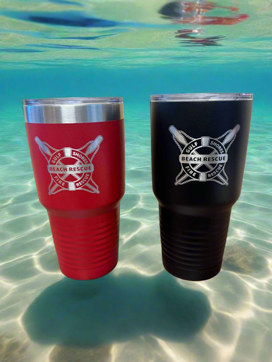 30 oz. Gulf Shores Beach Rescue Stainless Tumblers