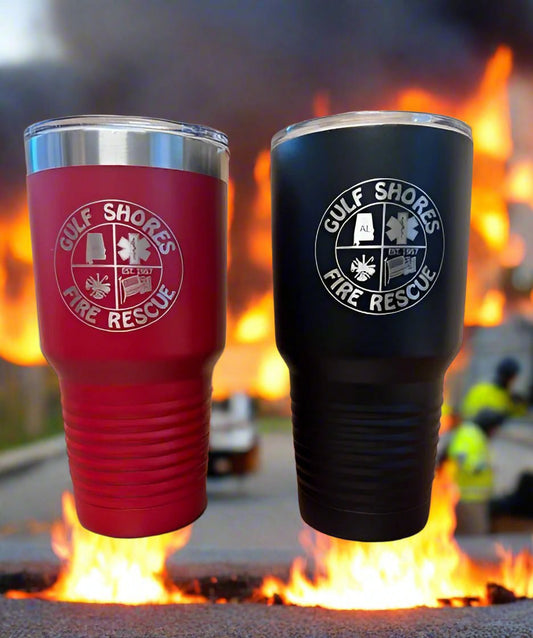 30 oz. Gulf Shores Fire Rescue Stainless Tumblers