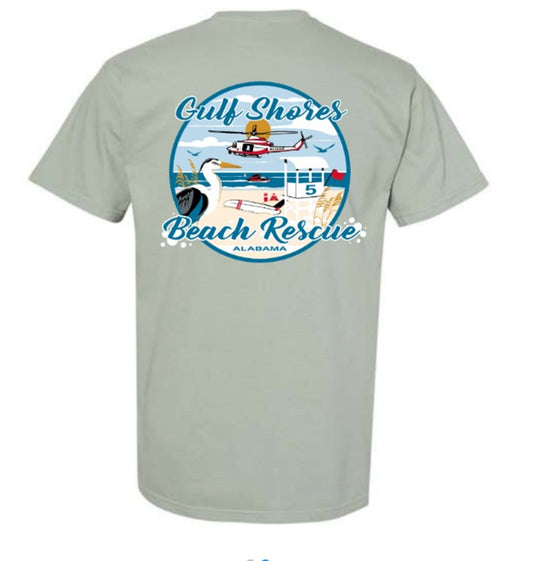 Adult Gulf Shores Beach Rescue Comfort Color in Bay