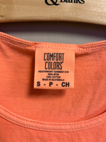 Adult Gulf Shores Beach Rescue Comfort Color Tank Top in Melon