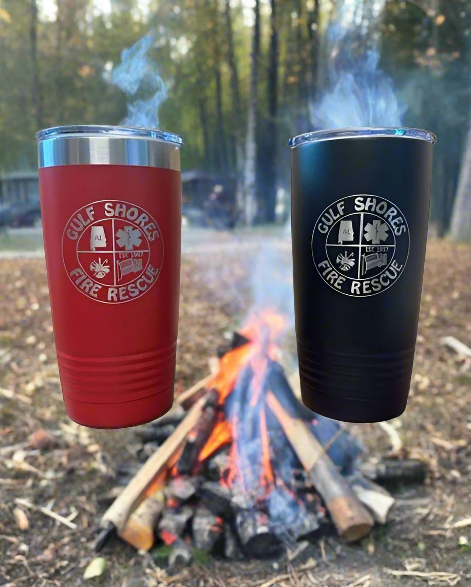 20 oz. Gulf Shores Fire Rescue Stainless Tumblers