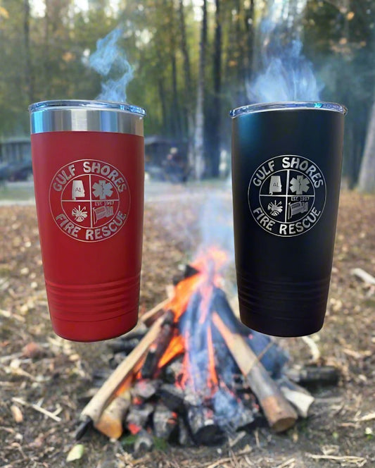 20 oz. Gulf Shores Fire Rescue Stainless Tumblers