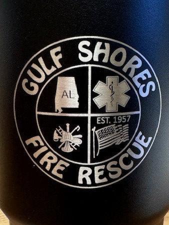 20 oz. Gulf Shores Fire Rescue Stainless Tumblers