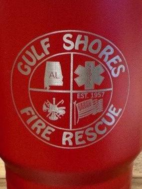 20 oz. Gulf Shores Fire Rescue Stainless Tumblers