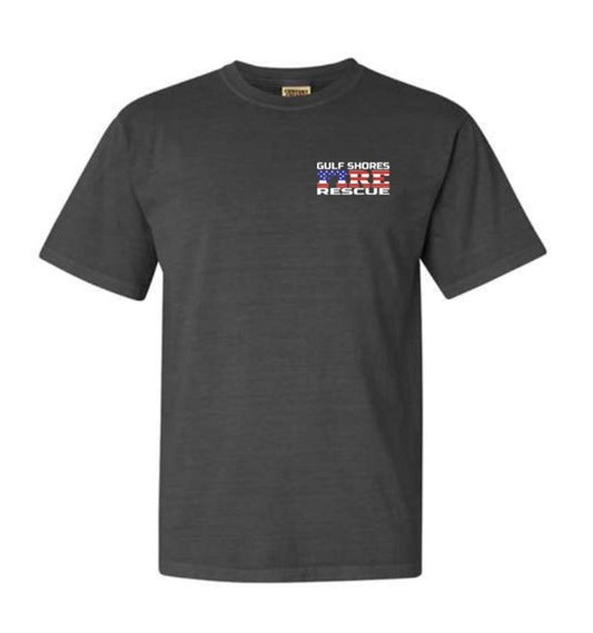 Adult Pepper Gulf Shores Fire Rescue Comfort Color T-shirt